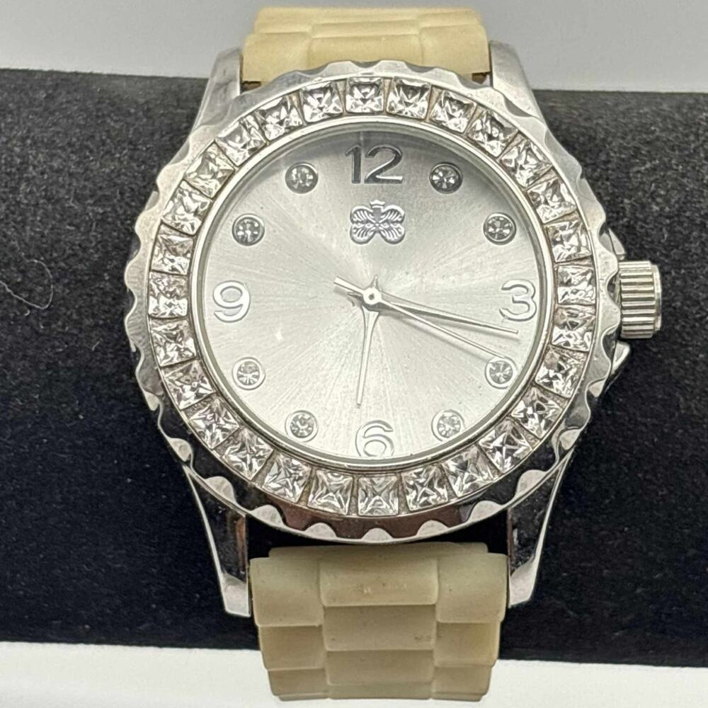 Silver & Cream Men's Watch